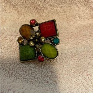 Multicolor Statement Ring